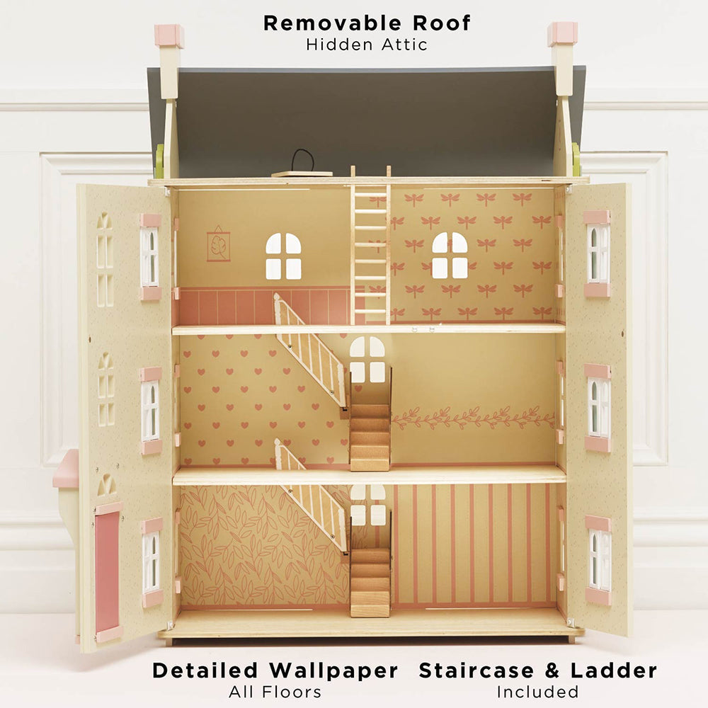 Le Toy Van Cherry Tree Hall Wooden Dolls House (1) FSC 100%