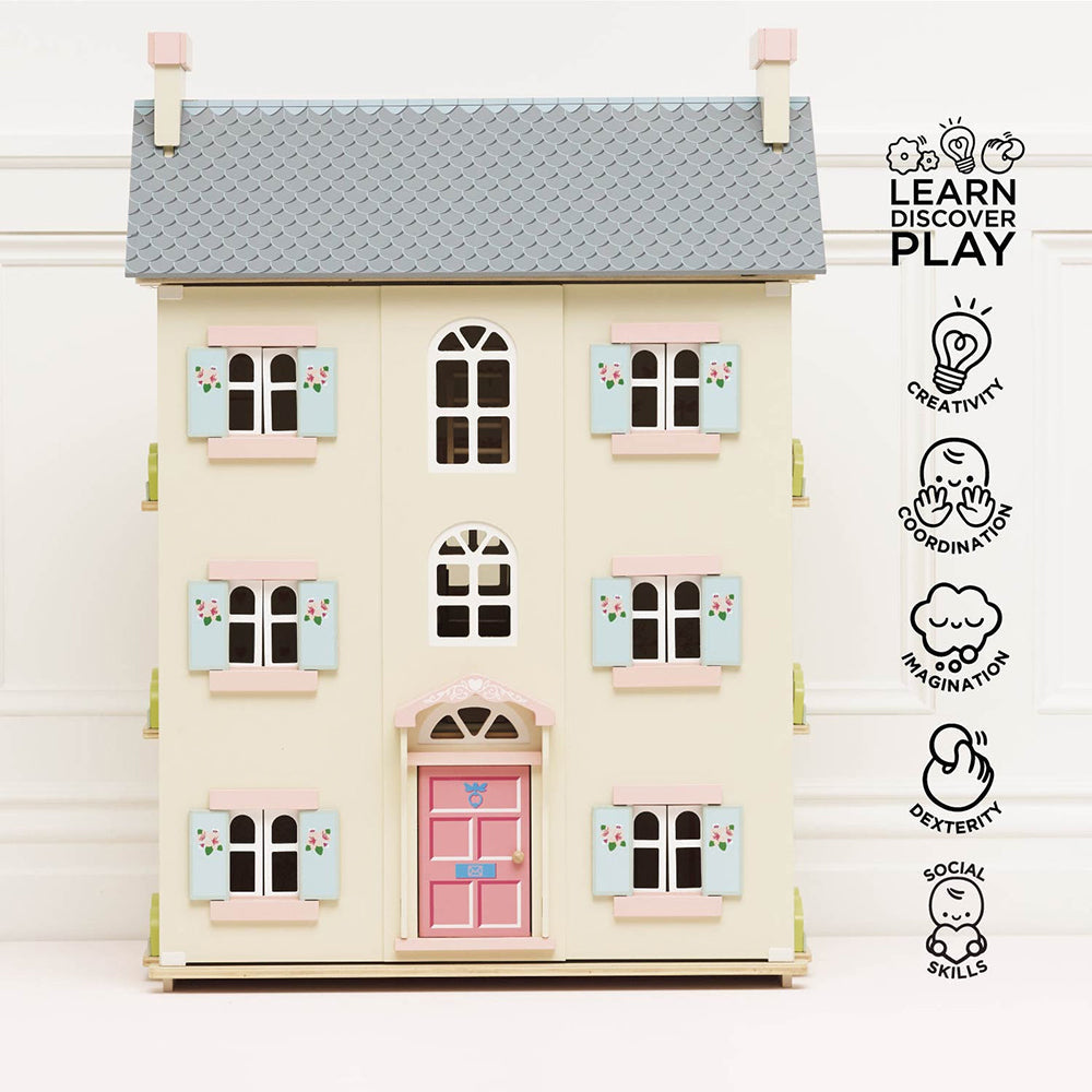 Le Toy Van Cherry Tree Hall Wooden Dolls House (1) FSC 100%