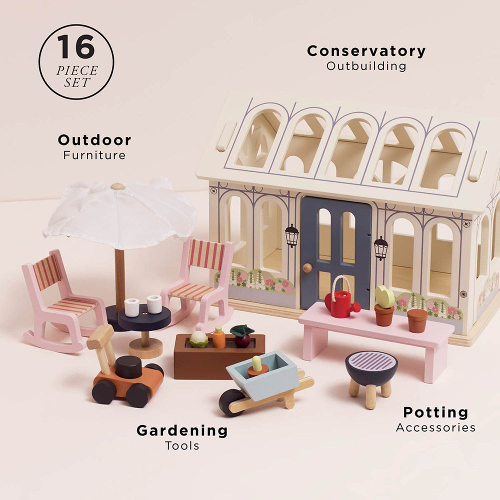 Le Toy Van Dolls House Conservatory Extention (4) FSC 100%