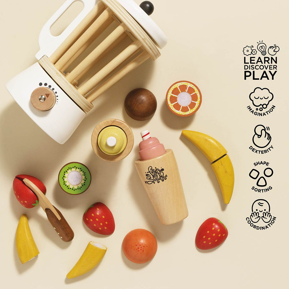 Le Toy Van Fruit & Smoothie Blender Set - 20 Piece (4) FSC 100%