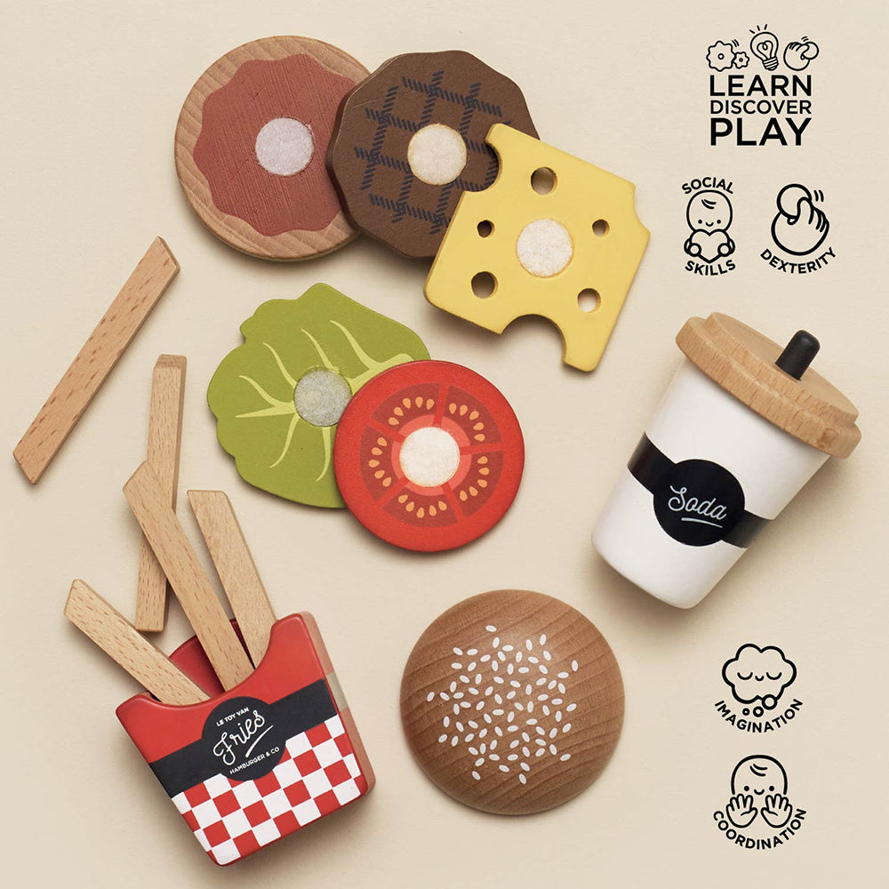 Le Toy Van Hamburger Set (6) FSC 100%