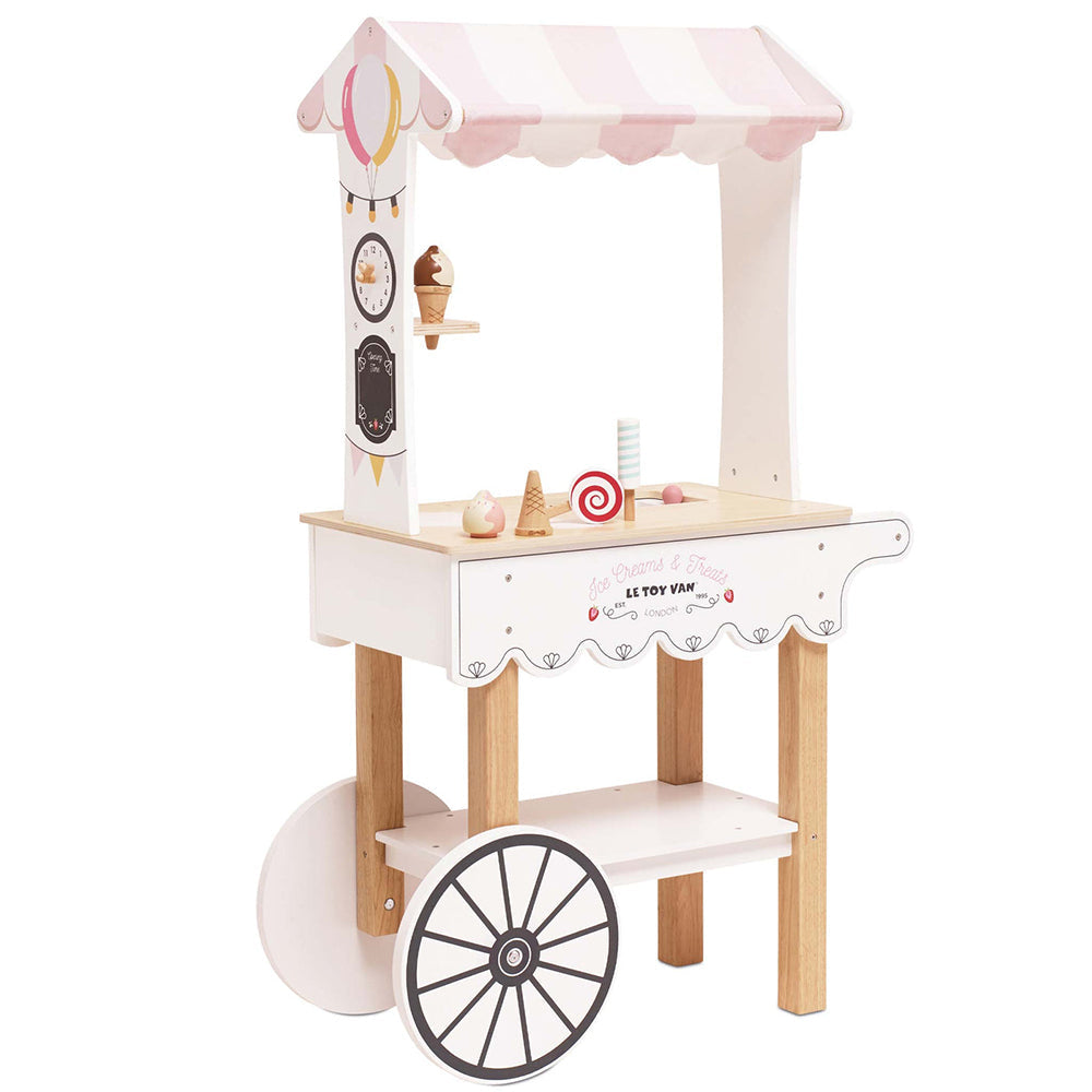 Le Toy Van Ice Cream Trolley Market Stall (2) FSC 100%