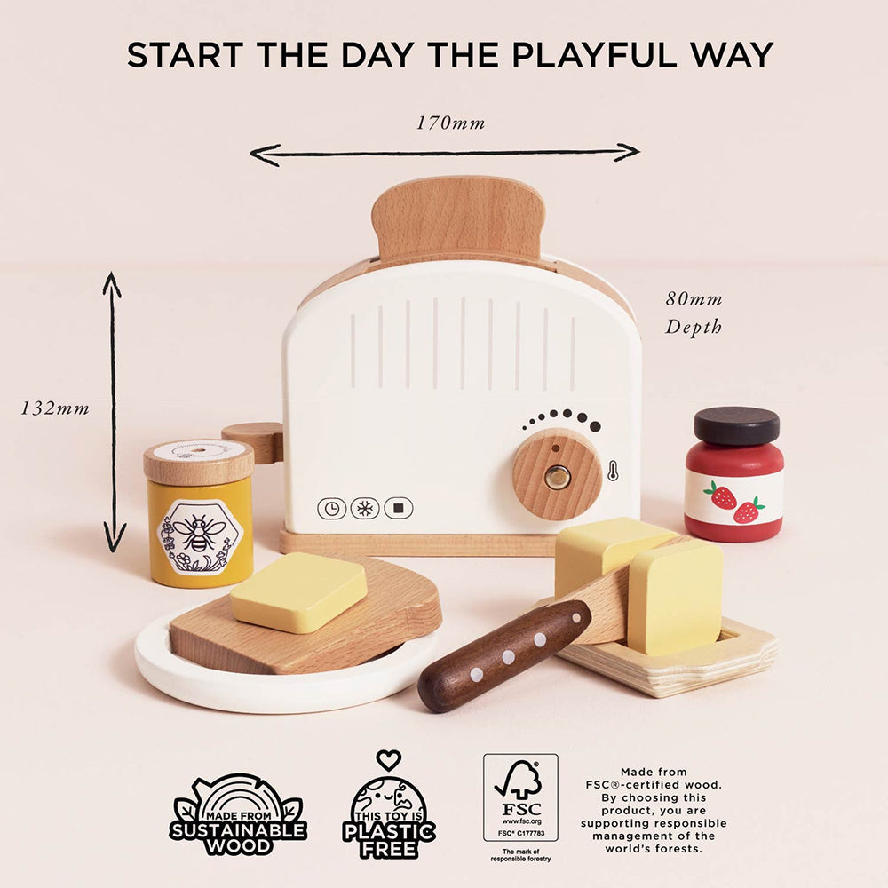 Le Toy Van Toaster Set (4) FSC 100%