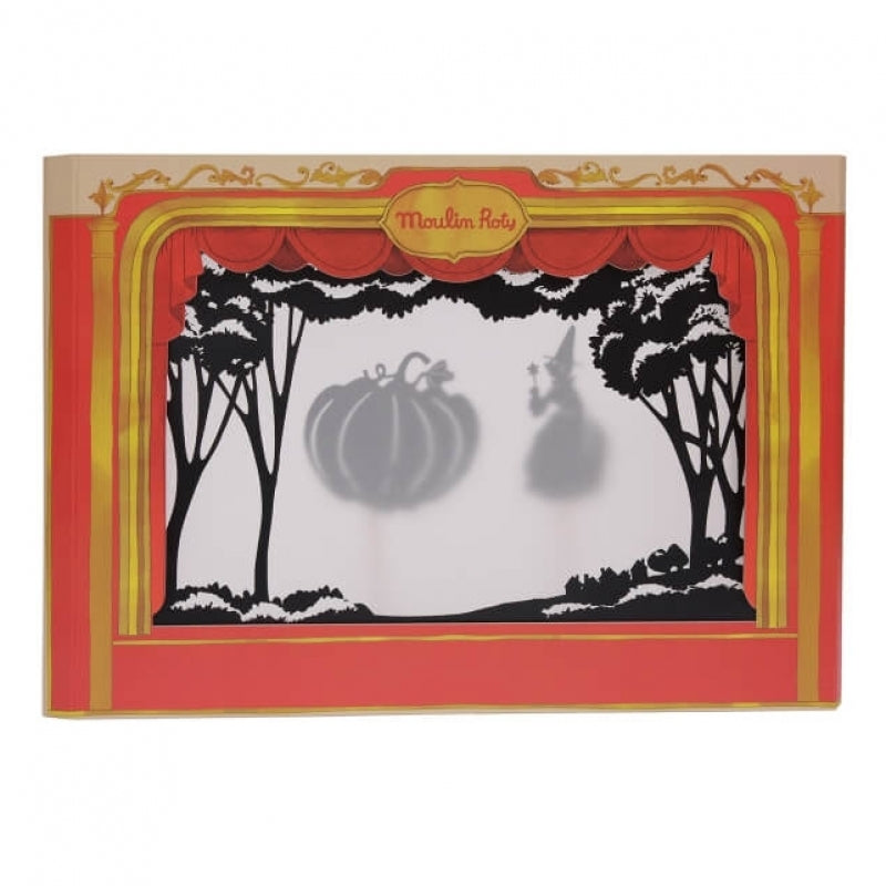 Moulin Roty Les Ombres Du Soir Cardboard Theatre with Shadow Puppets 48x35.5cm