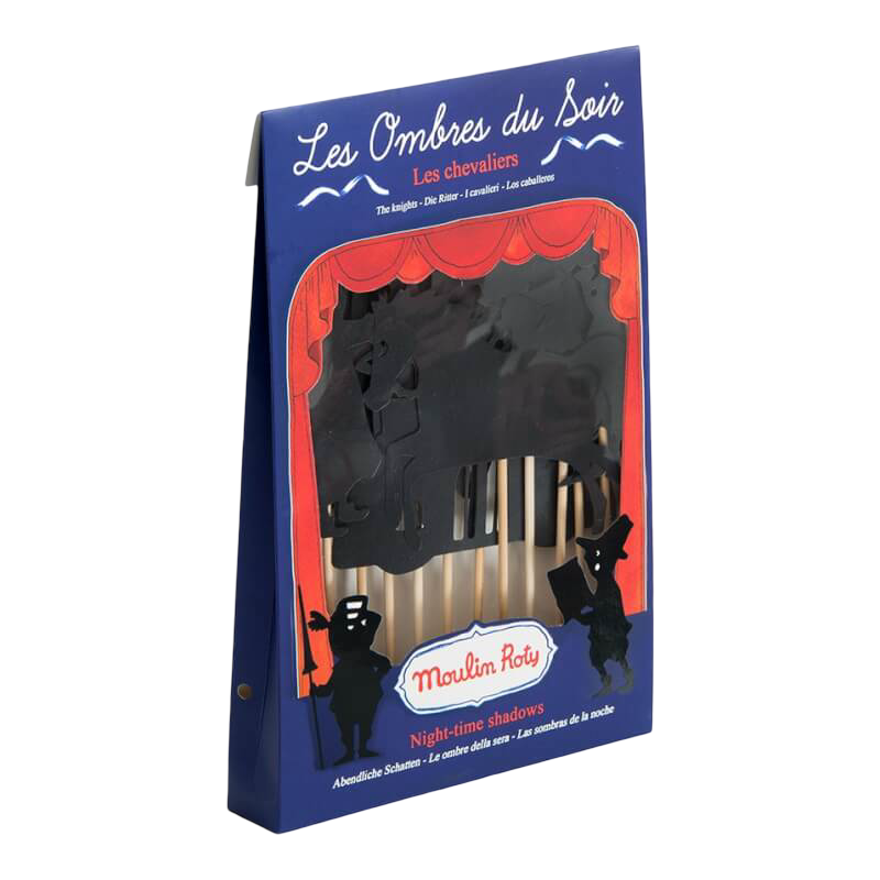 Moulin Roty Les Ombres Du Soir Knights Shadow Puppets 24x16cm Moulin Roty