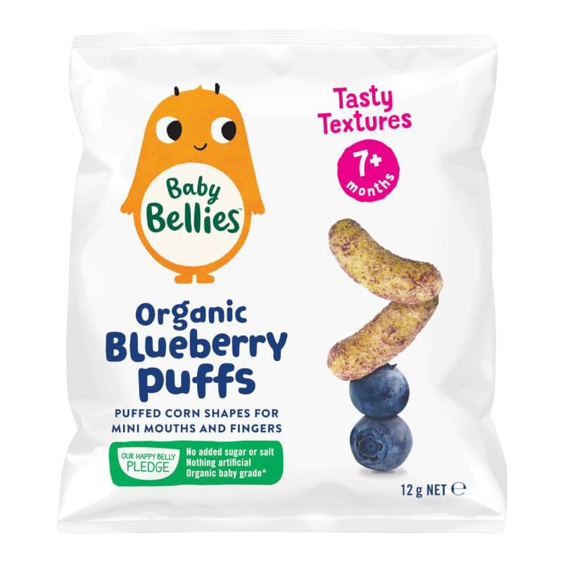 Little Bellies (Baby Bellies) Organic Blueberry Puffs 12g (7 mos+)