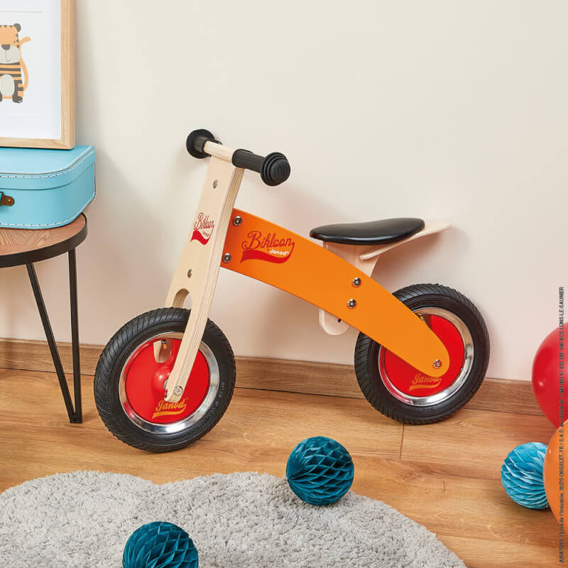 Janod Little Bikloon My First Orange and Red Balance Bike