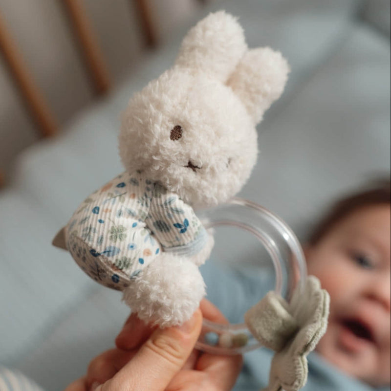 Tiamo Miffy Little Dutch Rattle Ring - Lucky Leaves