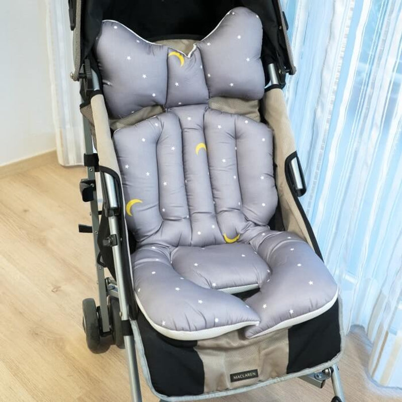 Little Seeds 嬰兒車墊 - 晚安灰