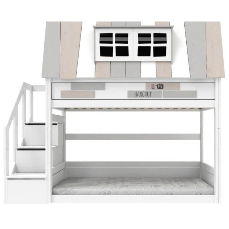 LIFETIME Kidsrooms Low Bunk Bed - My Hangout 90x200cm