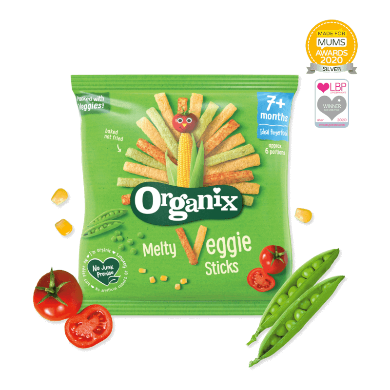 Organix Melty Veggie Sticks 15g (7 mos+)