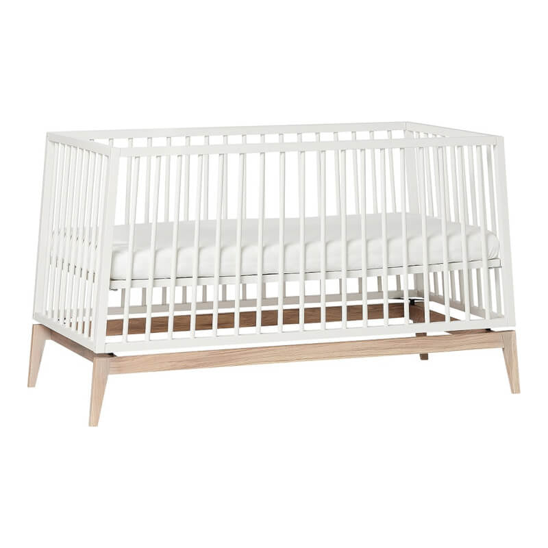 Leander Luna™ Baby Cot 140x70cm - White/Oak