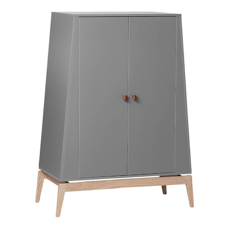 Leander Luna‚Ñ¢ Wardrobe, Small - Grey/Oak