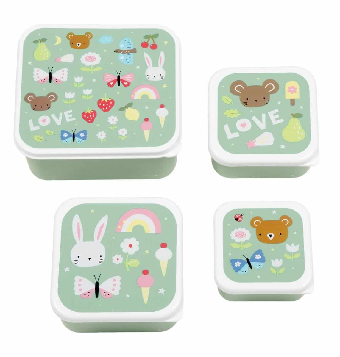 A Little Lovely Company Lunch & Snack Box Set