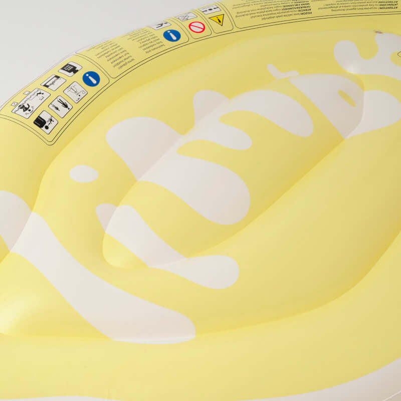 SUNNYLiFE 豪華躺式漂浮墊 - 檸檬奶油