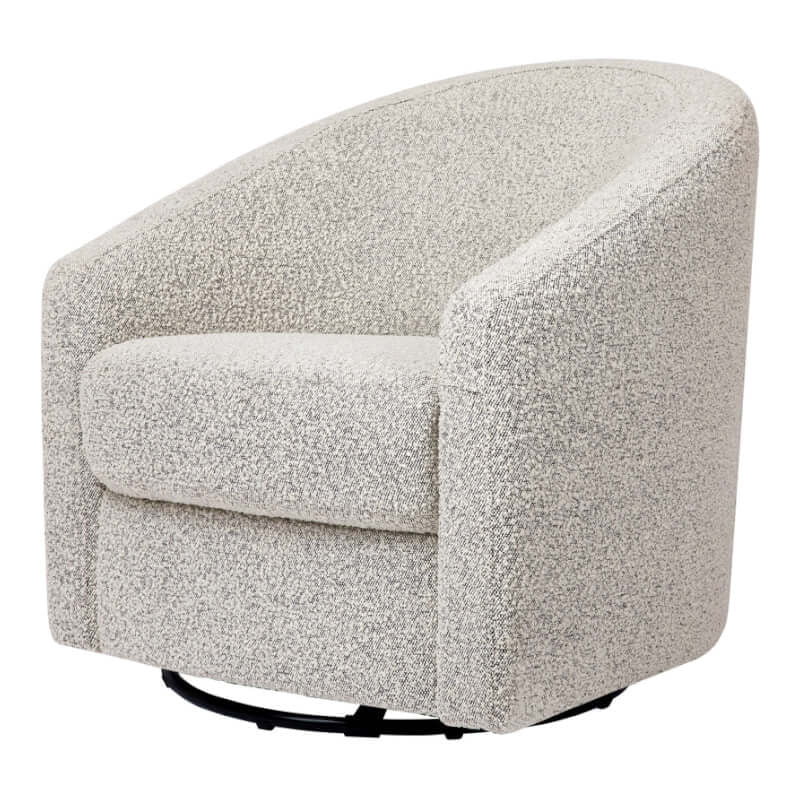 Babyletto Madison Swivel Glider - Black White Boucle