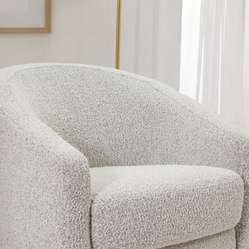 Babyletto Madison Swivel Glider - Black White Boucle