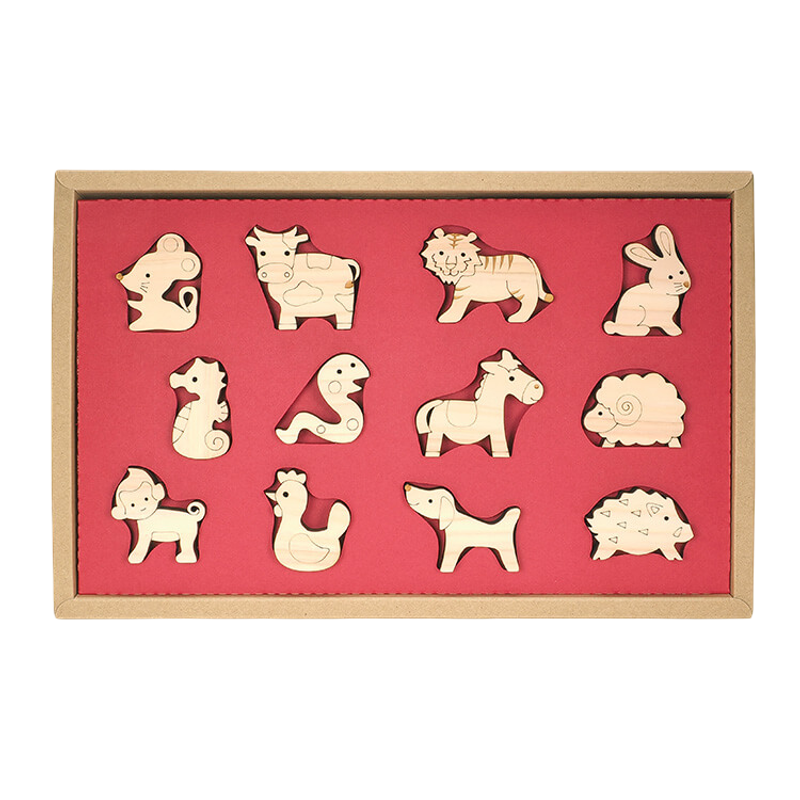 Mastro Geppetto Animal Building Blocks - Zwolf