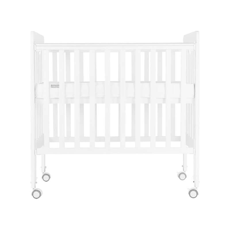 Baby Star Medi Baby Cot with 3" Mattress - White / New Zealand Pine