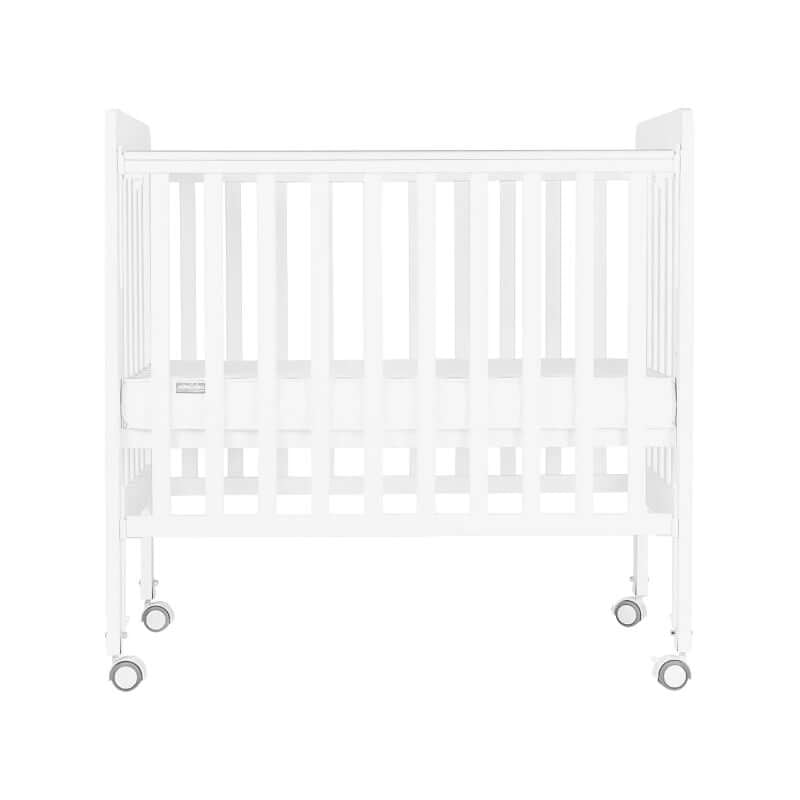Baby Star Medi Baby Cot with 3" Mattress - White / New Zealand Pine