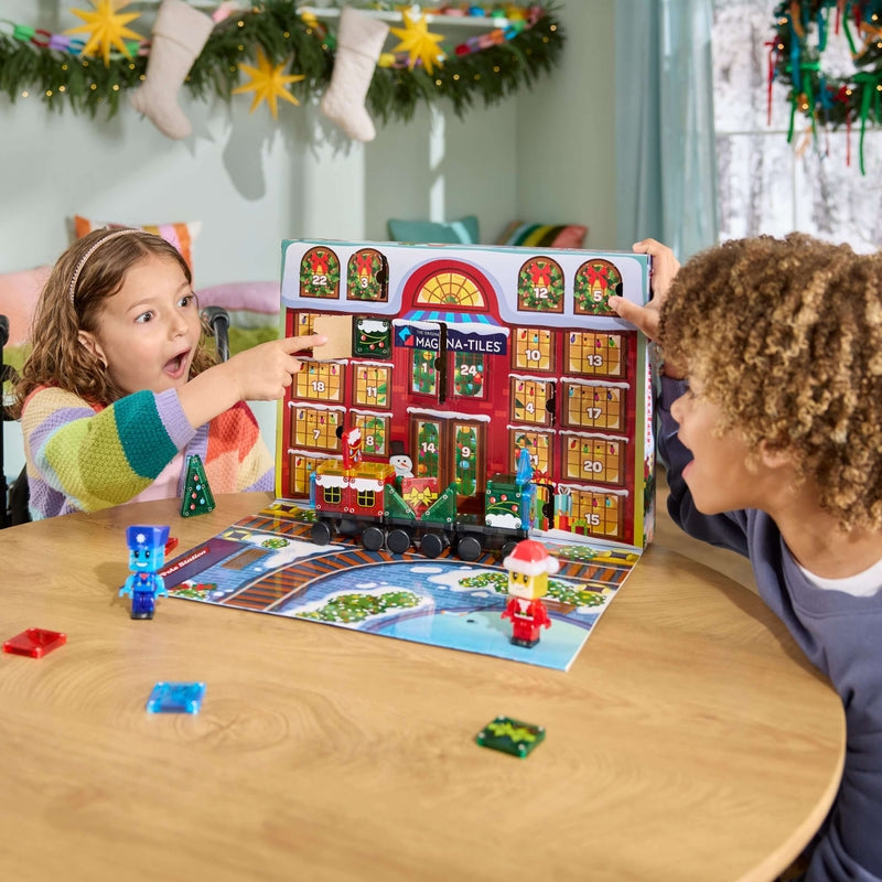 Magna-Tiles microMAGS Advent Calendar 34 Piece Set Magna-Tiles