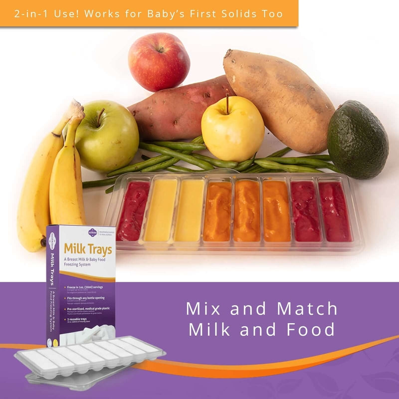 Fairhaven Health Milkies Milk Trays 2 Reusable Trays