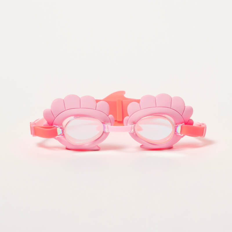 SUNNYLiFE Mini Swim Goggles - Melody the Mermaid Neon Strawberry