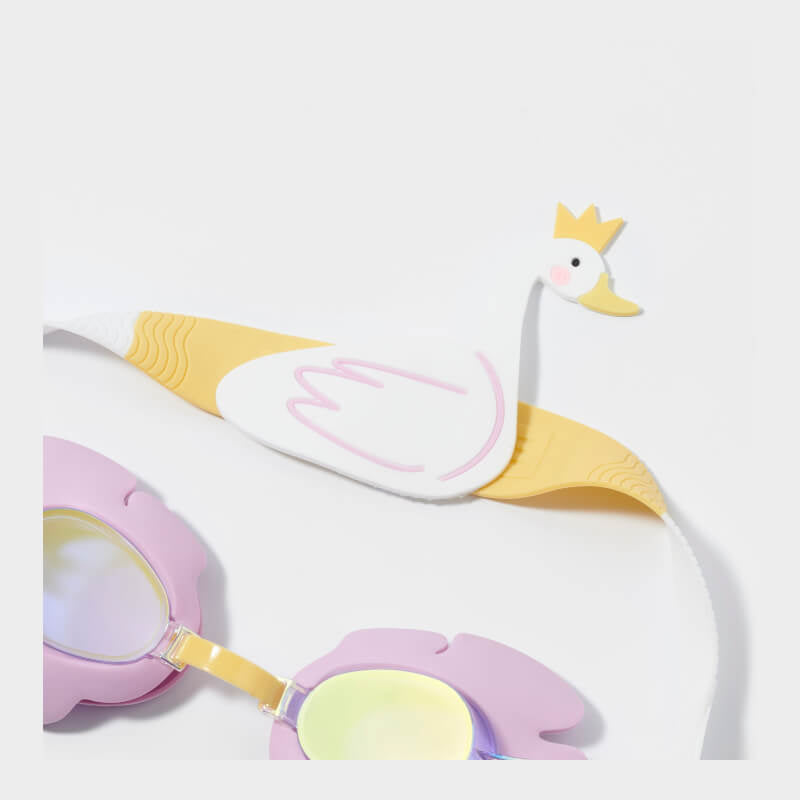 SUNNYLiFE Mini Swim Goggles - Princess Swan Multi
