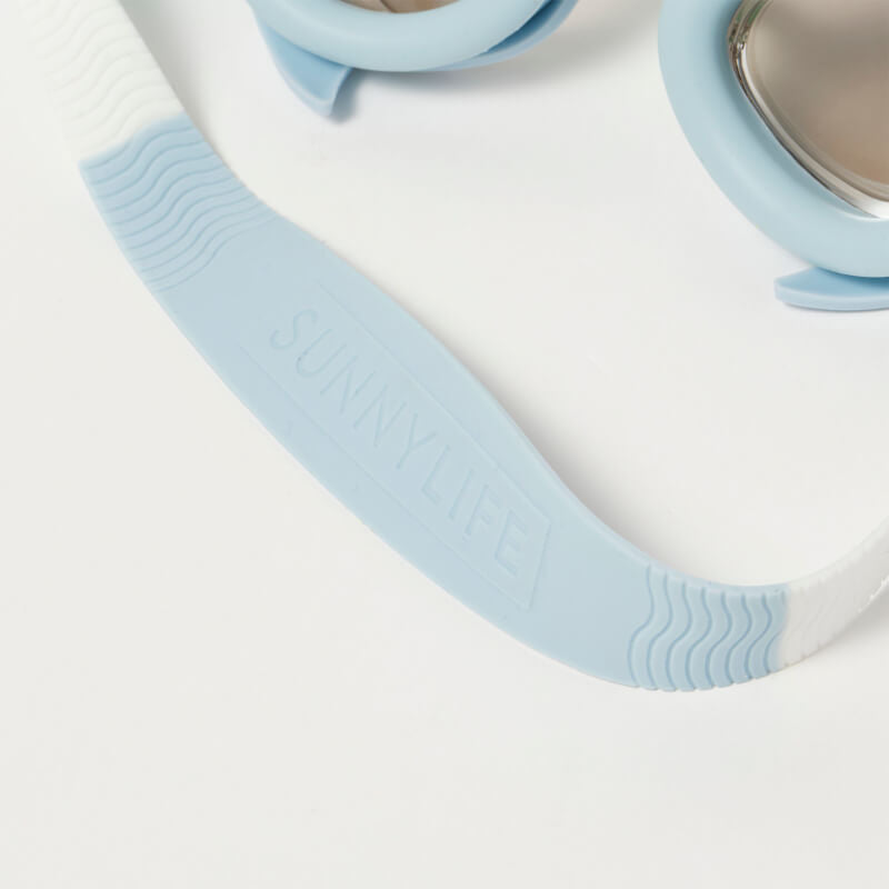 SUNNYLiFE Mini Swim Goggles - Salty the Shark Aqua