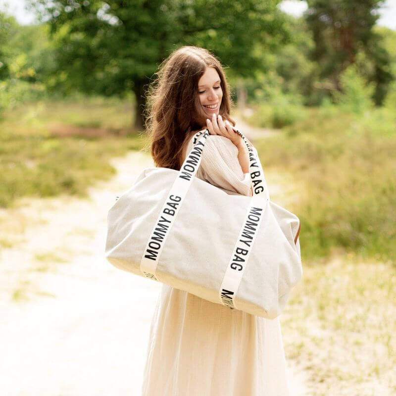 Childhome Mommy Signature Nursery Bag - Canvas Off White