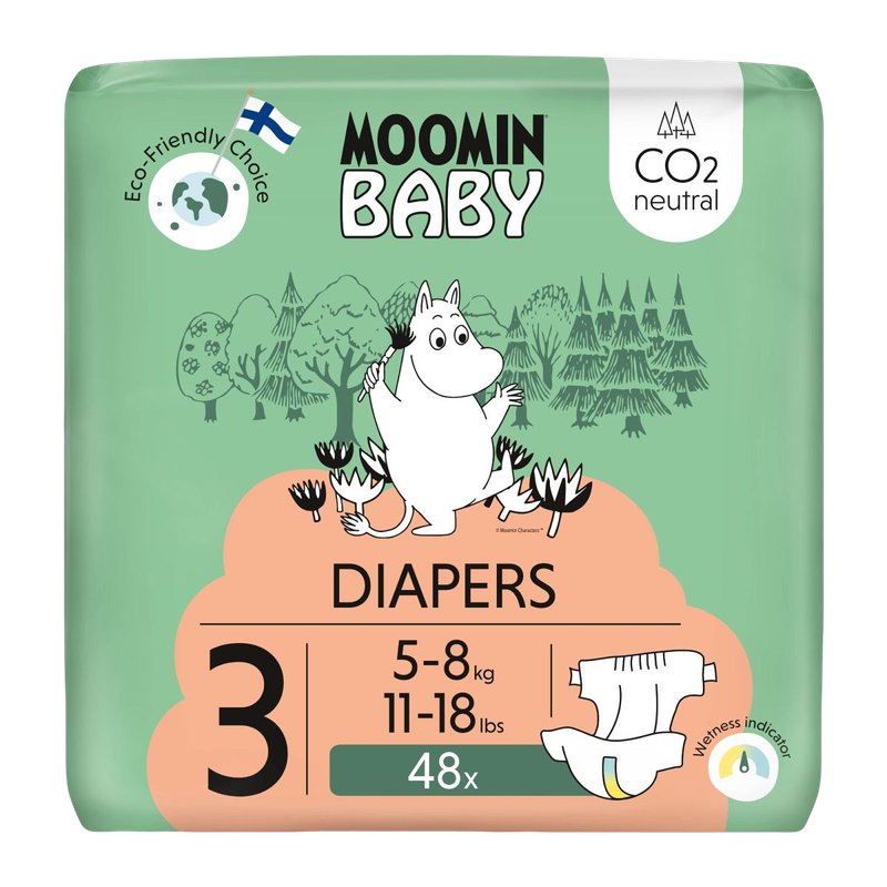 Moomin Baby Diapers Size 3 (5-8Kg) 48pcs