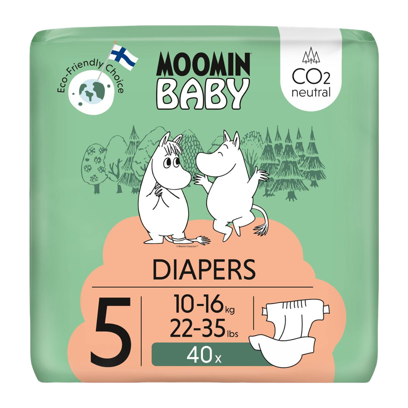 Moomin Baby Baby Diapers Size 5 (10-16Kg) 40pcs Moomin Baby