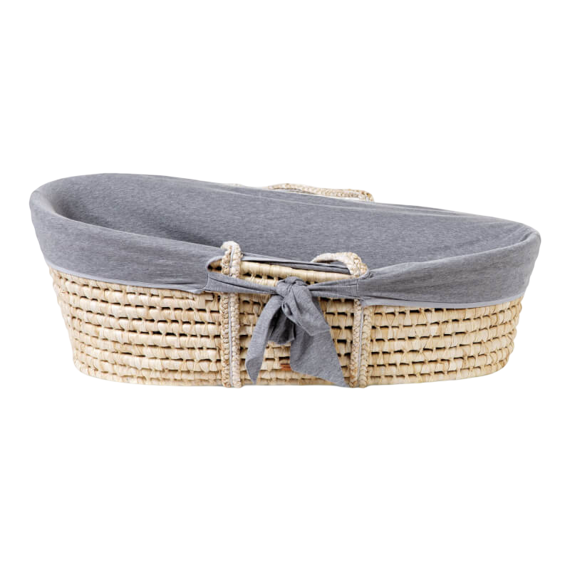 Childhome Moses Basket Cover - Jersey, Grey