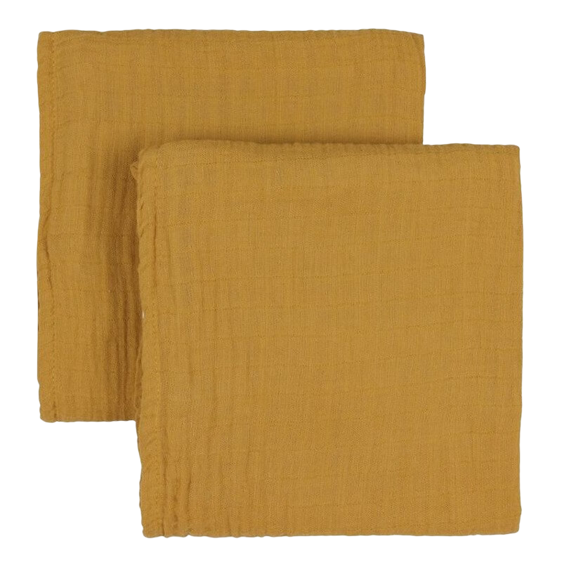 BIBS Muslin Cloth - Mustard (2-Pack)