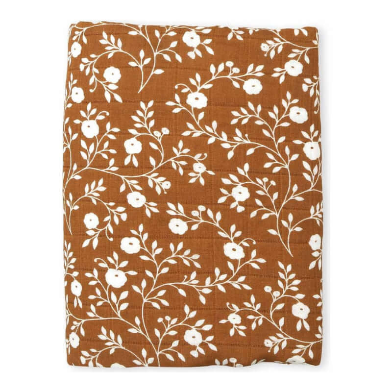 A Little Lovely Company Muslin Cloth XL - Blossom - Caramel