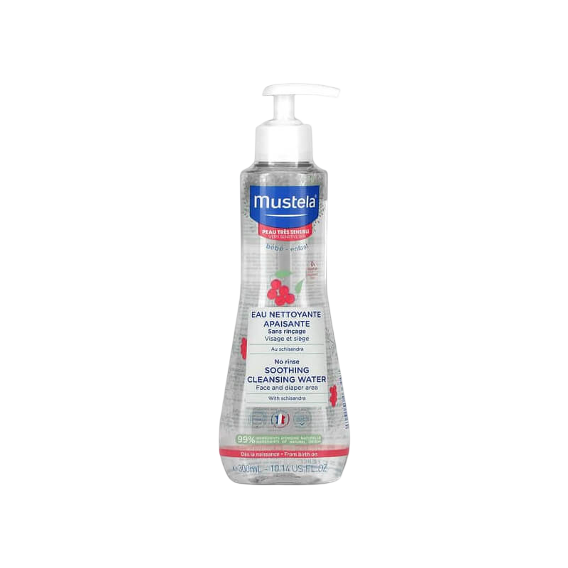 Mustela No Rinse Soothing Cleansing Water with Schisandra Very Sensitive Skin Fragrance Free
