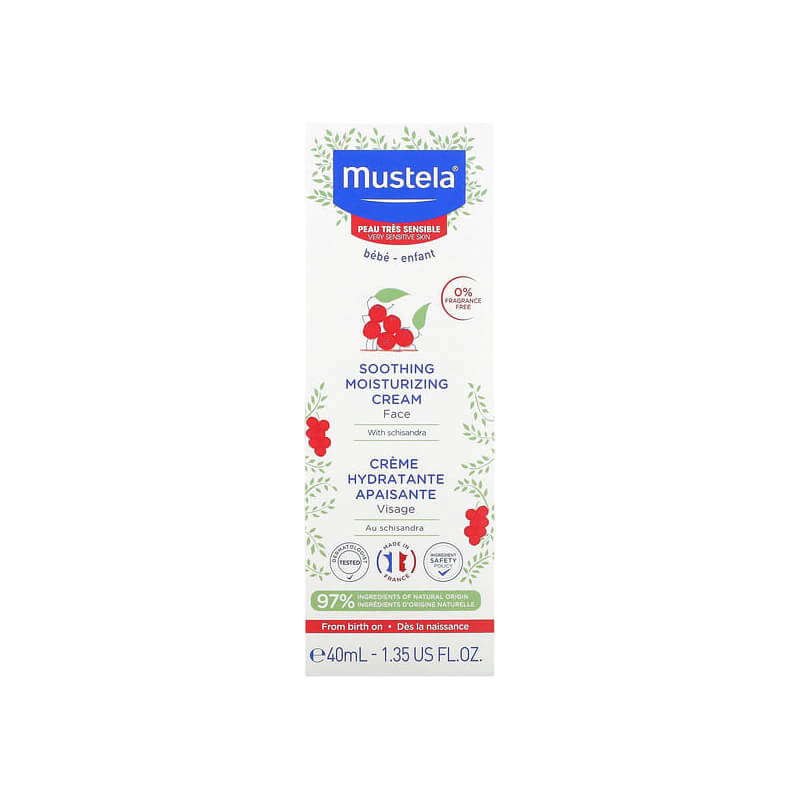 Mustela Soothing Moisturizing Face Cream with Schisandra Fragrance Free
