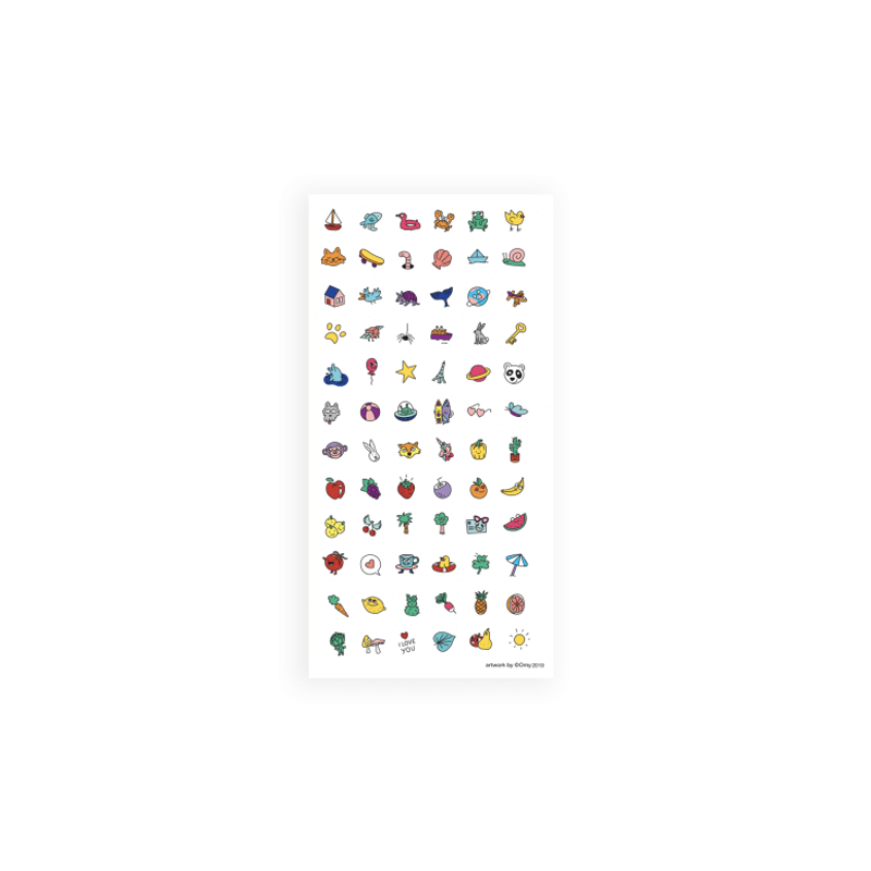 nailmatic Nail Stickers - Happy Nails (72 Stickers)