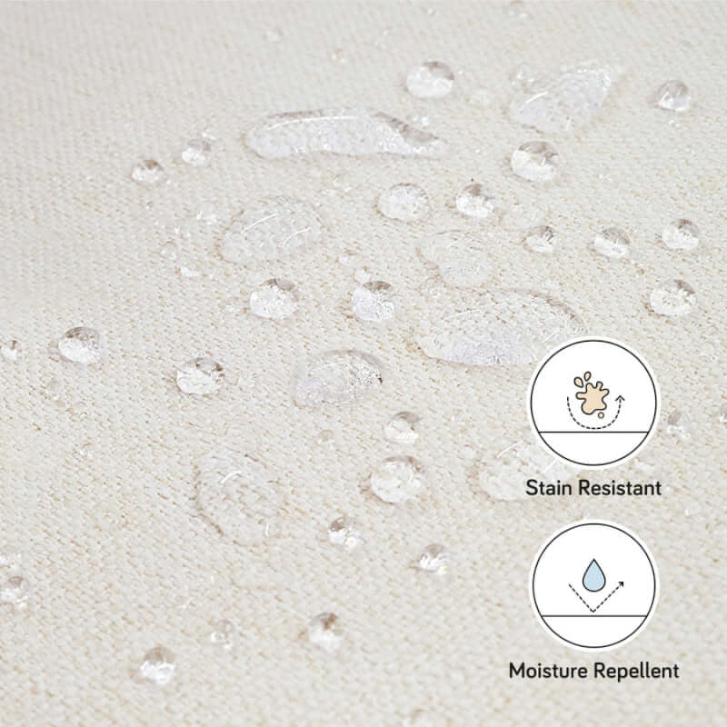 Babyletto Nami Recliner & Swivel Glider - Performance Cream Eco-Weave with Light Wood Base