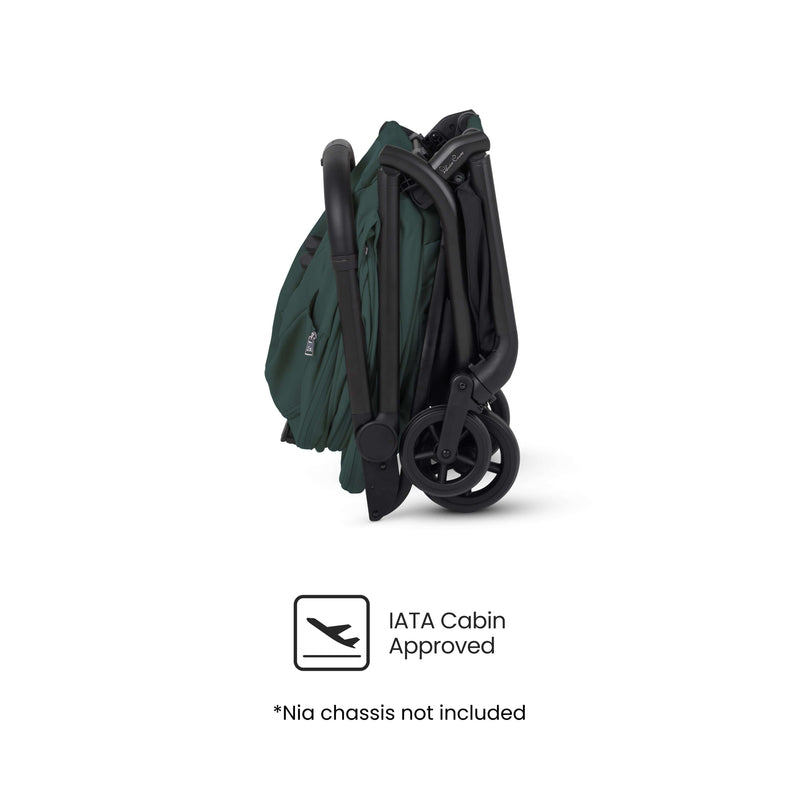Silver Cross Nia Folding Carrycot Conifer Green Silver Cross