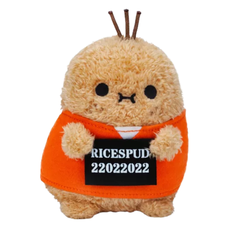 Noodoll 薯仔家族 Ricespud 通緝犯薯迷你坐姿毛絨玩具