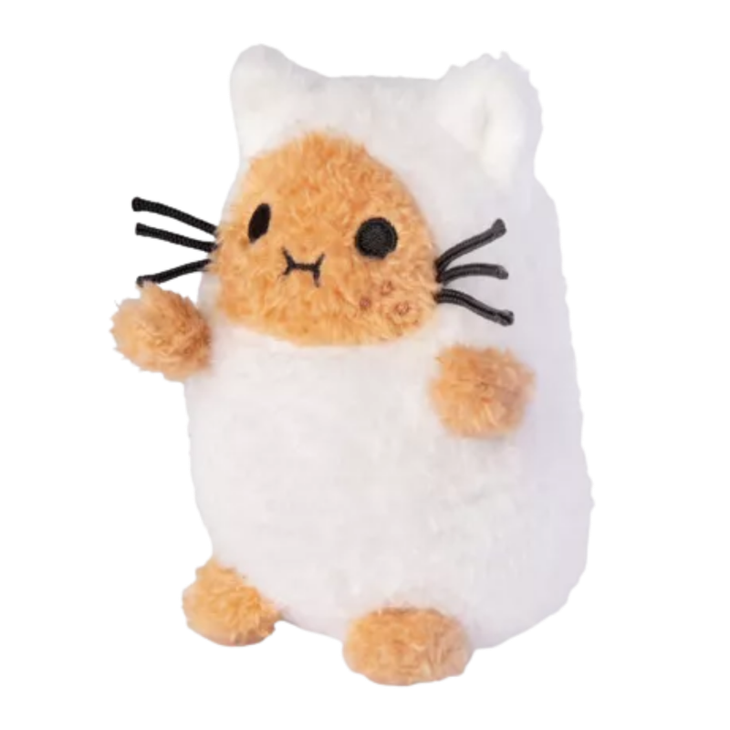 Noodoll White Kitty Ricespud Mini Sitting Plush Toy