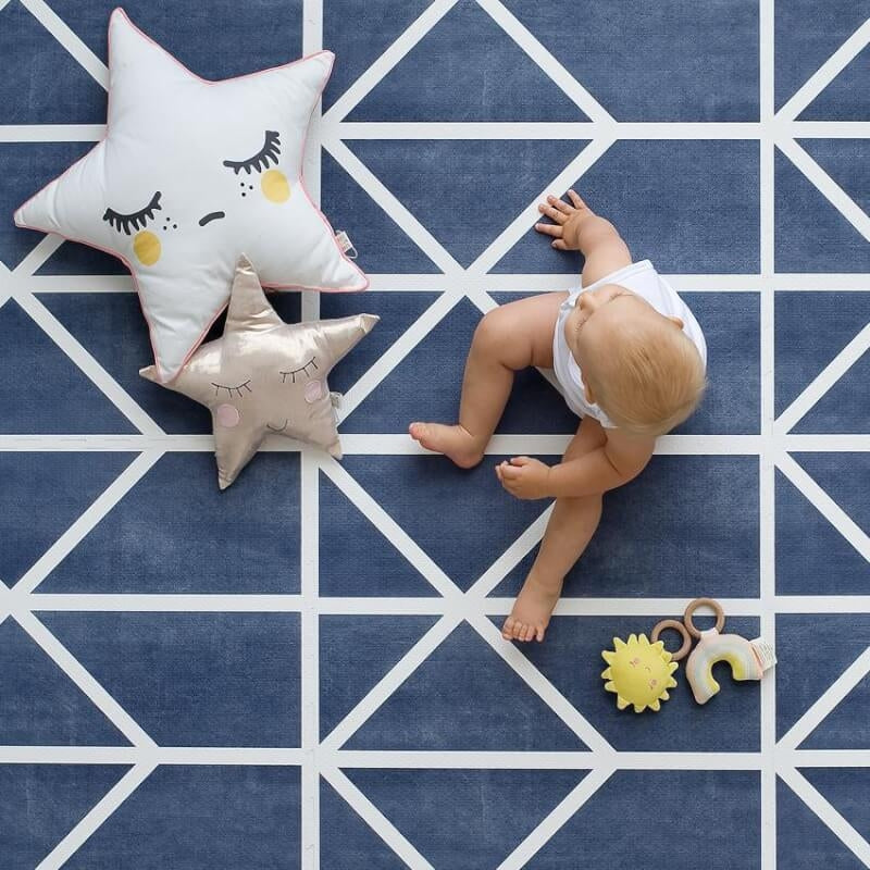 Toddlekind Prettier 遊戲墊 120x180cm - 北歐系列 - 石油藍