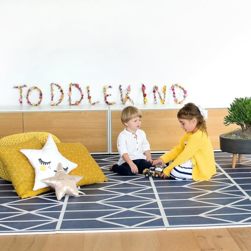 Toddlekind Prettier Playmat 120x180cm - Nordic Collection - Petroleum