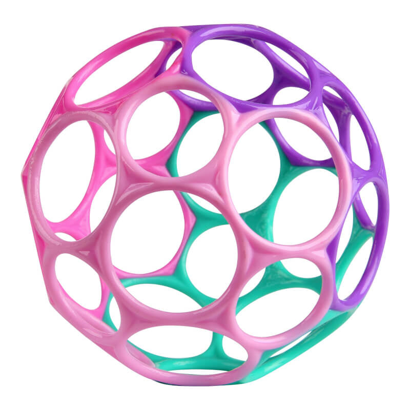 Bright Starts™ Oball Classic™ 易抓握玩具 - 粉紅色/紫色