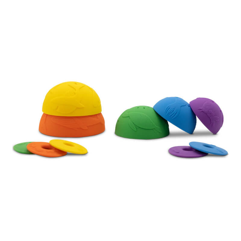 Jellystone Designs Ocean Stacking Cups - Bright