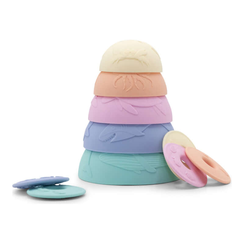 Jellystone Designs Ocean Stacking Cups - Pastel