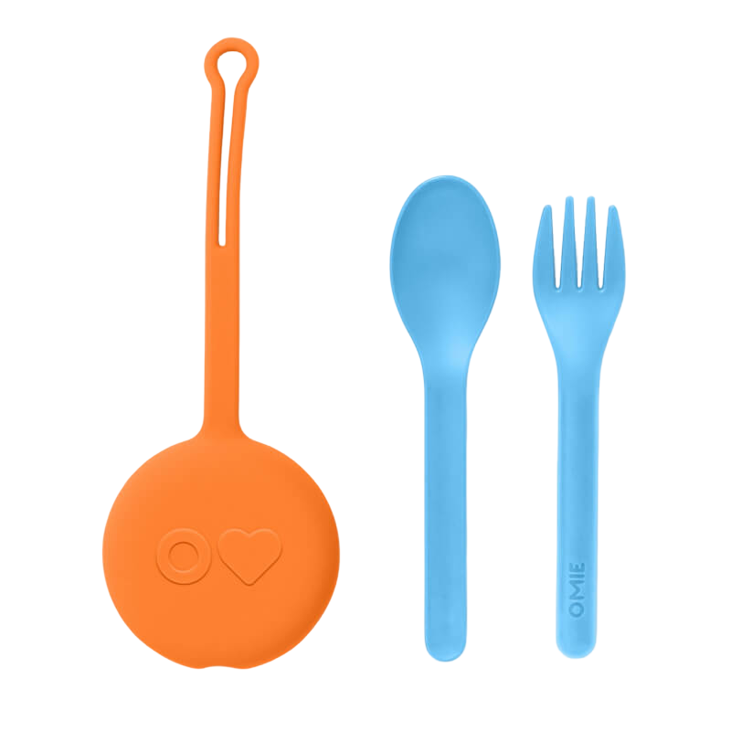 OmieBox OmiePod Fork, Spoon + Pod Set V2 - Sunrise