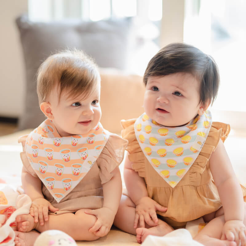 The Wee Bean Organic Cotton Bandana Bibs 2pcs Set