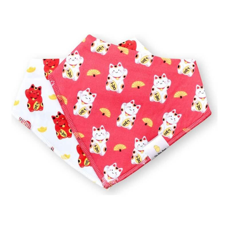 The Wee Bean Organic Cotton Bandana Bibs 2pcs Set